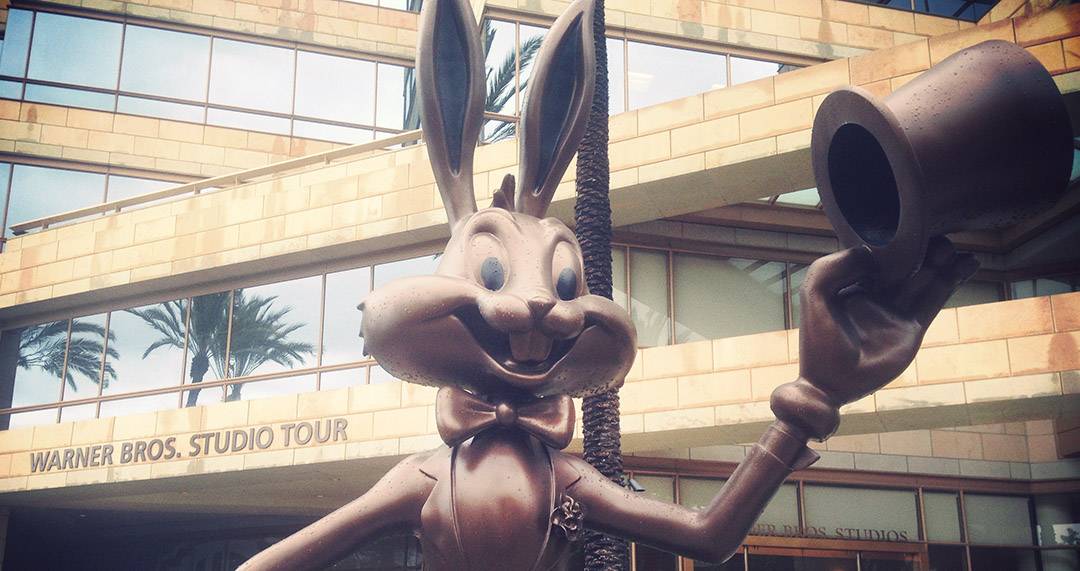 Bugs bunny warner studios cinema visite tour los angeles california hollywood