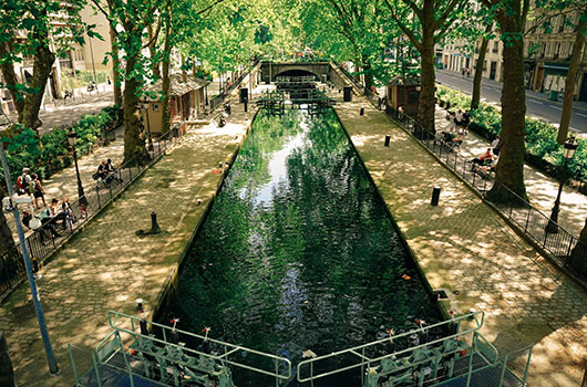 Canal Saint Martin Paris Sentier de grande randonnée