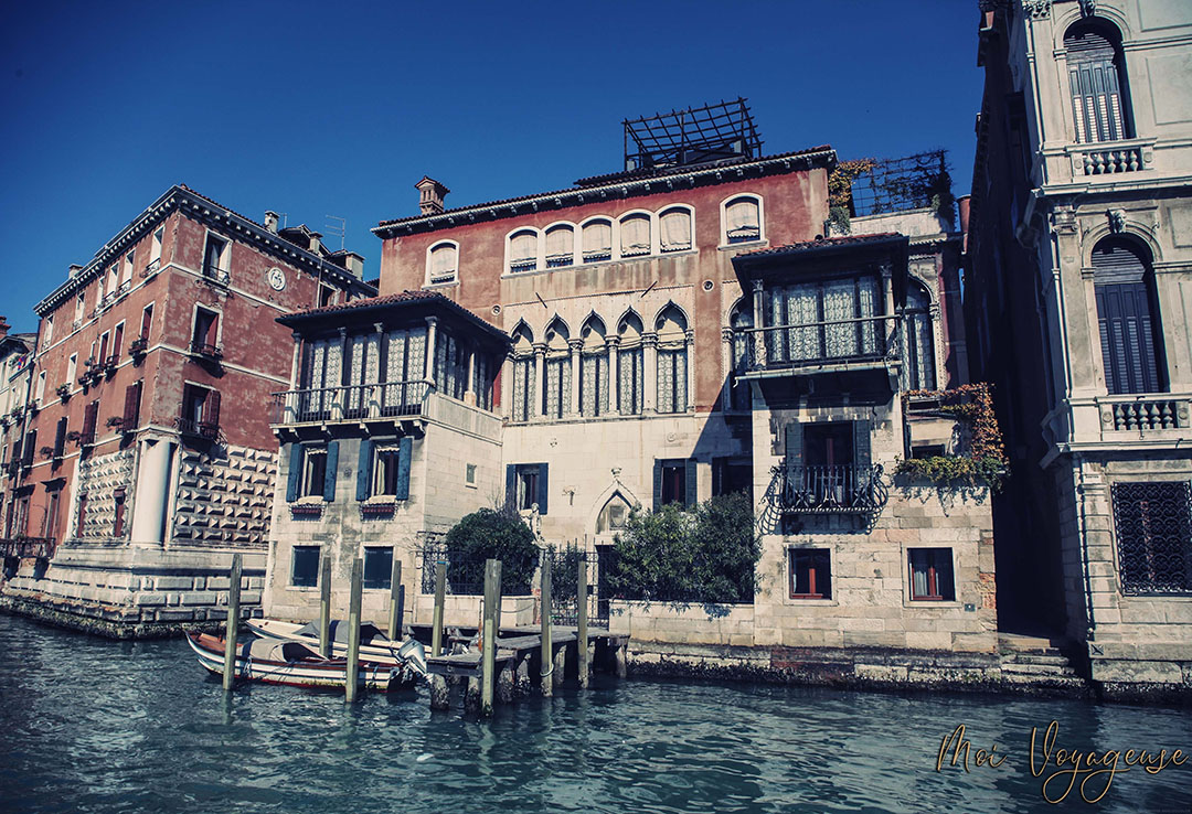 Depuis Vaporetto Venise grand canal
