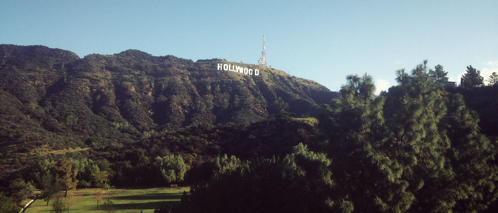 Hollywood sign hill Los Angeles California