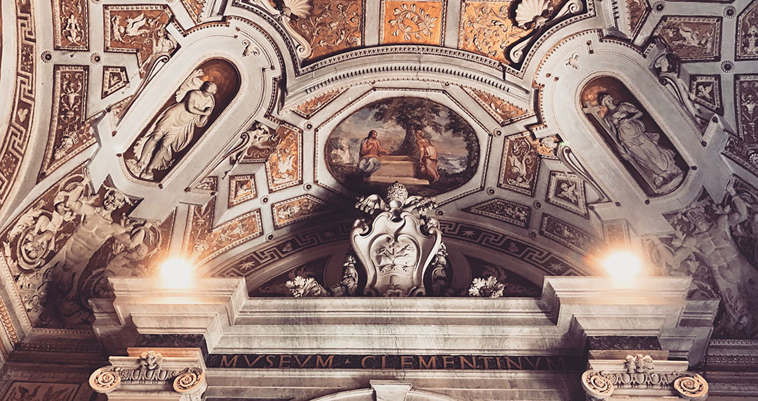 Plafond musées du vatican rome italie 2